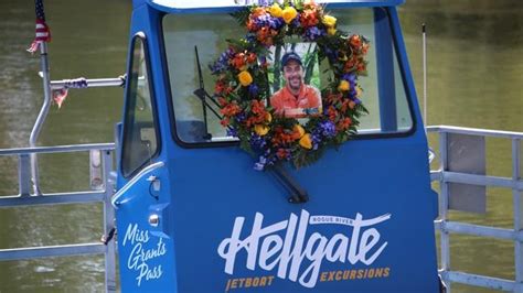 Hellgate Jetboat Excursions Staff Prepared His Boat For A Pilot Tribute Scheduled For Sunday