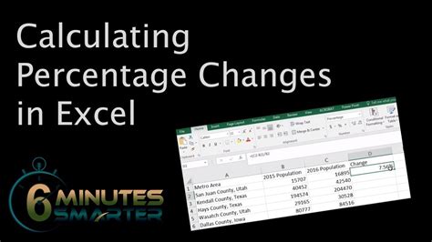 (as per my understanding it doesn't provide any error term). Calculating Percentage Changes in Excel - YouTube