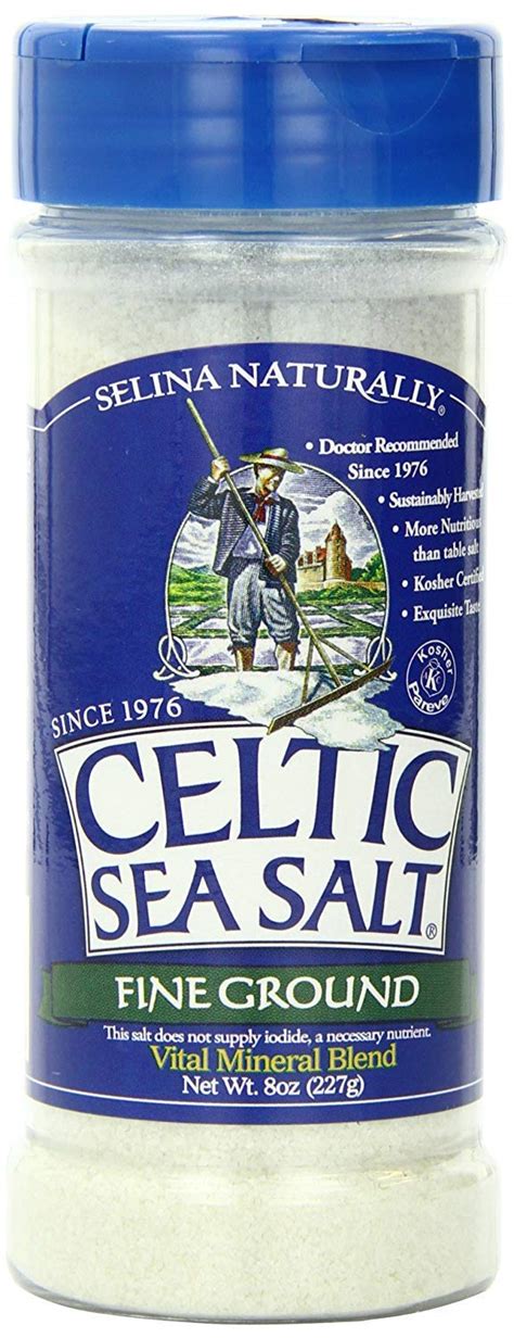 Celtic Sea Salt Fine Ground By The Grain And Salt Society 8 Oz