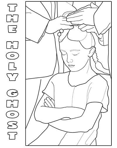 Jesus christ is baptized coloring page from the february 2013 friend here: Sunbeams Lesson 7: "The Holy Ghost Helps Me" - Coloring ...