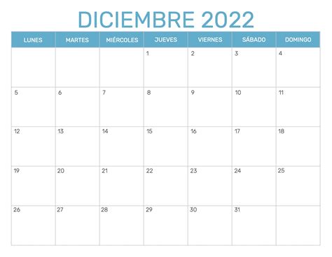 Calendario Mensual Para Imprimir Año 2022