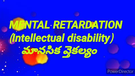 Mental Retardation Intellectual Disability Mr Definition In Telugu Mr