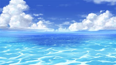 Anime Ocean Wallpapers Top Free Anime Ocean Backgrounds Wallpaperaccess