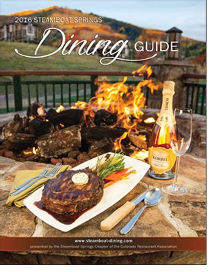 Steamboat Springs Restaurants Association Dining Guide | Steamboat springs restaurants ...