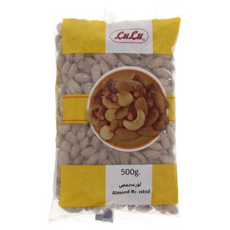 Lulu Almond Roasted Salted 500g Online At Best Price Roastery Nuts Lulu Uae Price In Saudi