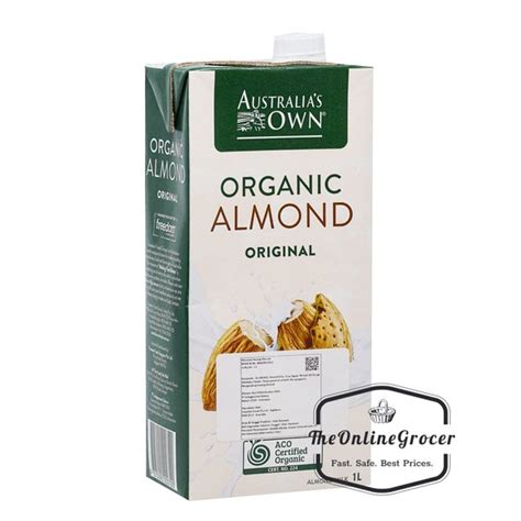 Jual Australia Own Organic Almond Milk Unsweetened Susu Kacang Almond