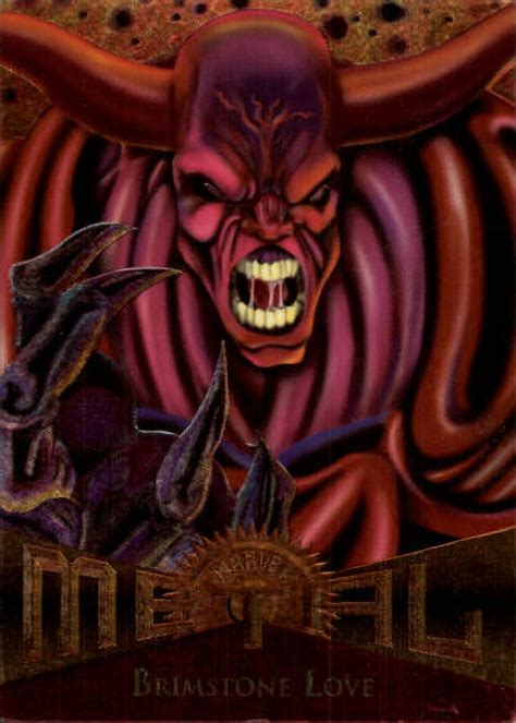 1995 Marvel Metal 44 Brimstone Love Ebay