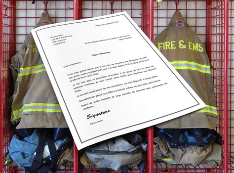 Formulaire démission - Modèle de lettre