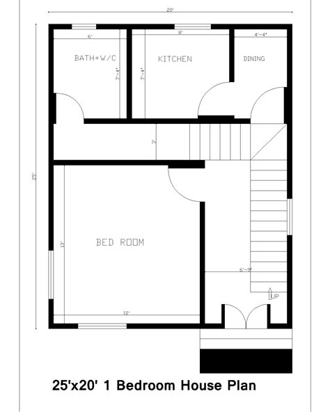 1 Bhk House Plan In Village Low Cost Estimates House Plan Download