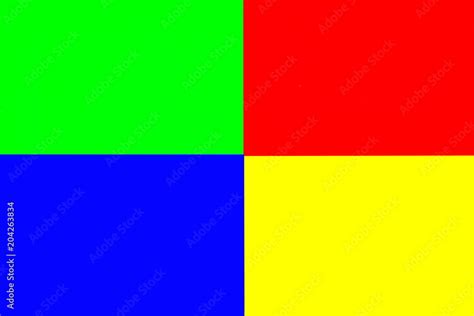 Background Of Four Colored Squares Red Yellow Green Blue Stock