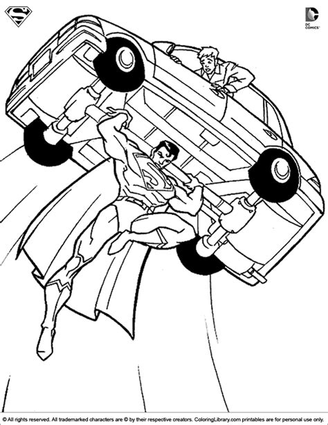 superman coloring pages    print