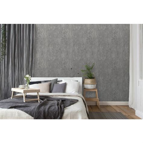 Erismann Plain Concrete Slate Effect Non Woven Modern Wallpaper Ebay