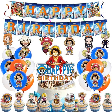 Buy One Piece Birthday Party Suppliesparty Set Include Happy Birthday Banner Cake And Cupcake