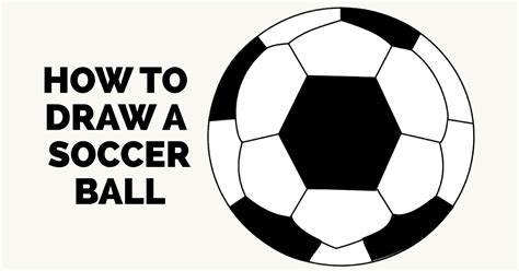 Once you've drawn the shoreline and the beach, add a few little squiggle lines for waves in the water. How to Draw a Soccer Ball | Easy Drawing Guides
