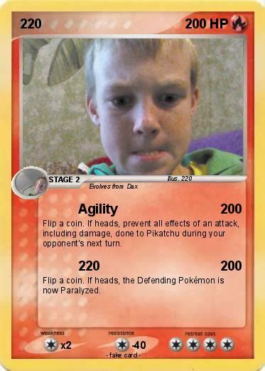 pokémon 220 agility my pokemon card