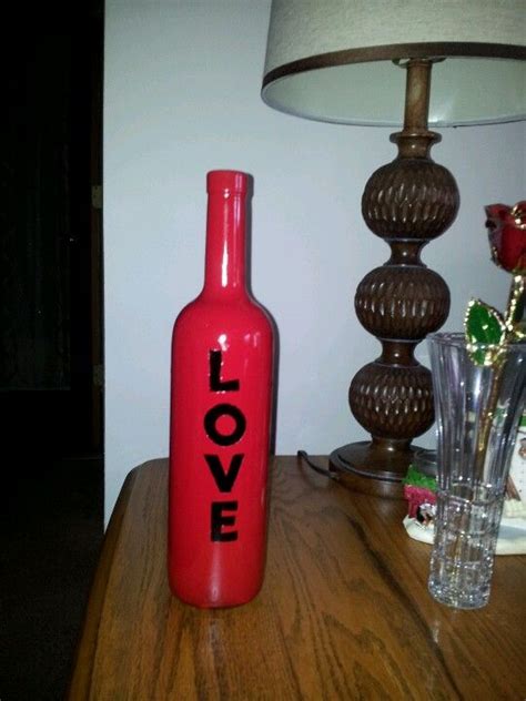 Wine Bottle Vday T For The Wife Stickers And Spraypaint Vday Ts