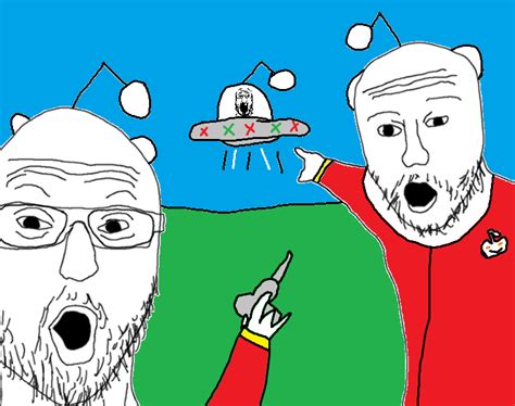 Soyjak Point Ufo Two Soyjaks Pointing Know Your Meme