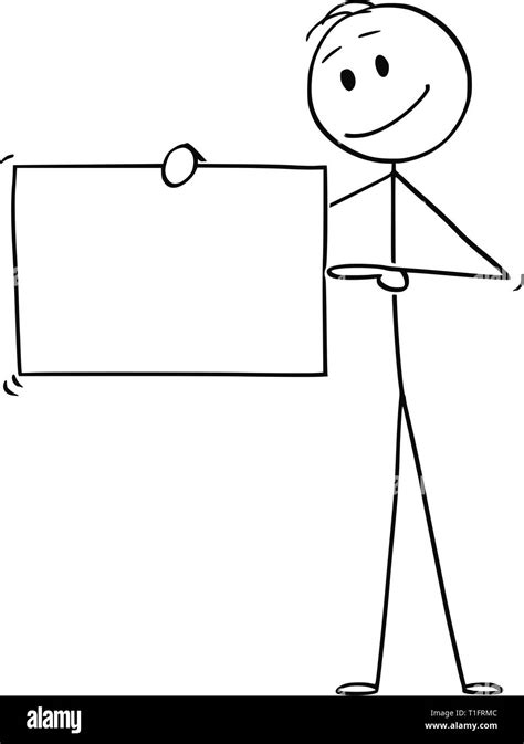 Cartoon Stick Figure Drawing Conceptual Illustration Of Man Or