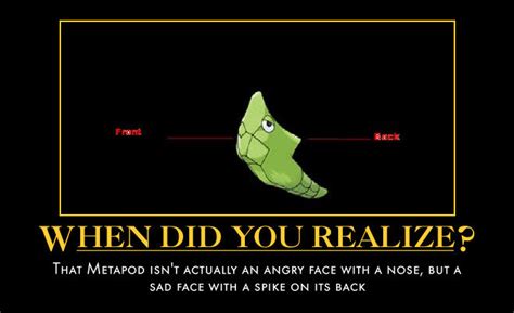 The Great Metapod Debate Angry Or Sleepy Meme Research Discussion