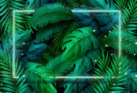 Download Tropical Leaves Background Royalty Free Stock Illustration