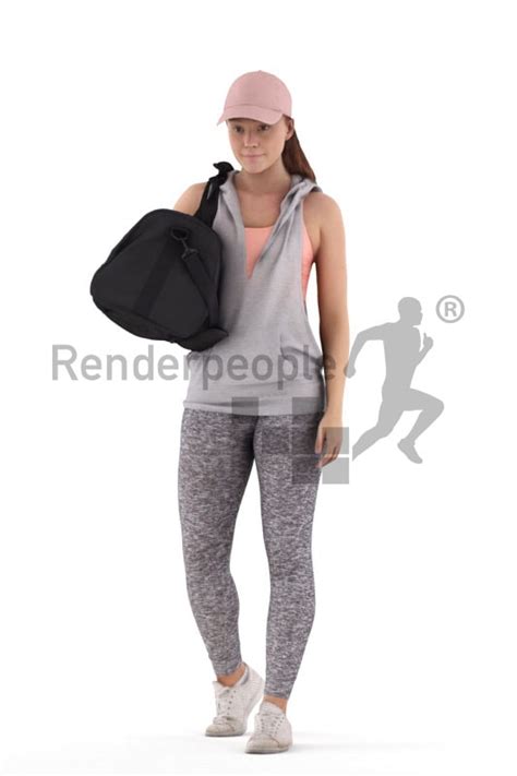 Use Ricarda Posed 018 For Your Renderings Photorealistic 3d People For
