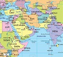 Map of Middle East with Its Countries Maps - Ezilon Maps