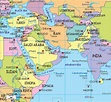 Political Map of Middle East - Ezilon Maps