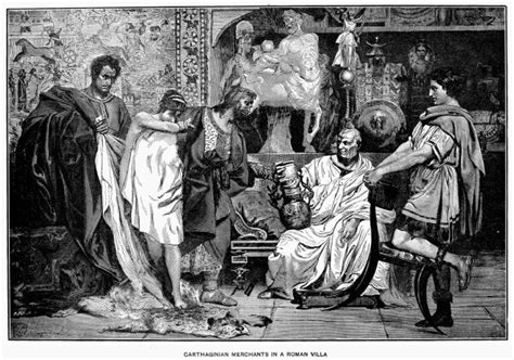 Posterazzi Roman Slave Trade Ncarthaginian Merchants Offering A Female