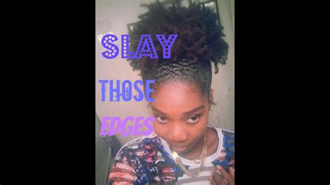Lay Down And Slay Those Edges Natural Hair Puff Youtube