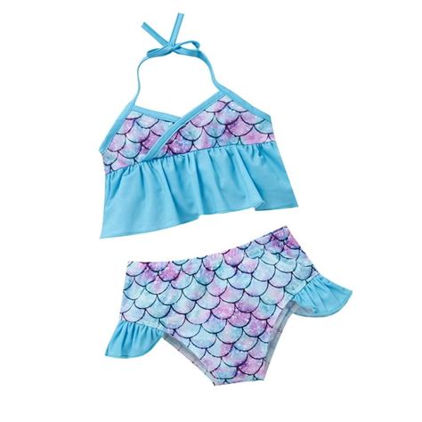 Kukoosong Summer Saving Clearance Girls Swimsuit Little Girl Bikinis