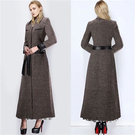 Ladies Full Length Wool Winter Coats Jacketin