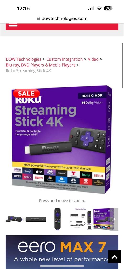 75 Samsung 4k Uhd Smart Tv With Roku Stick No Stand 240hz Refresh