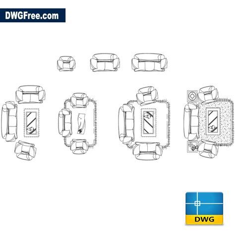 Sofas Soft Dwg Download Autocad Blocks Model Autocad