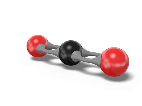 3d Carbon Dioxide Molecule Co2 Turbosquid 1543637