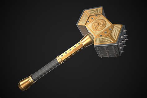 Fantasy Hammer 02 3d Weapons Unity Asset Store