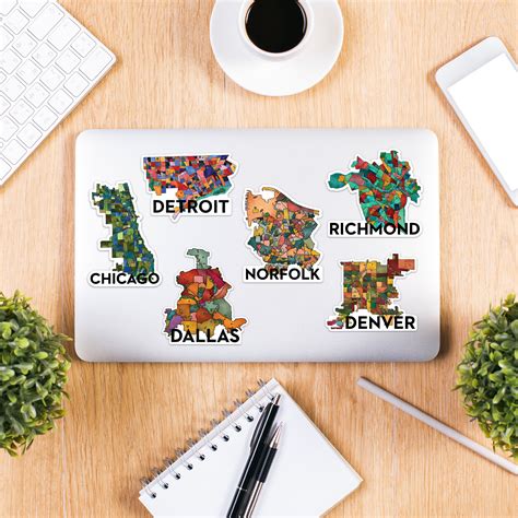 Santa Barbara Neighborhoods Sticker — Terratorie Maps + Goods