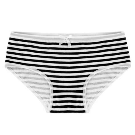 Women Knicker Anime Japanese Cosplay Underwear Stripe Panties Brief