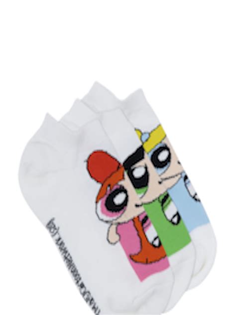 Buy Cartoon Network Women Pack Of 3 Assorted Ankle Length Socks Socks