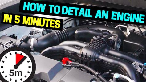 Best Way To Clean And Detail Your Car Engine In 5 Minutes Youtube