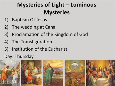 Maloney1 Luminous Mysteries Of The Rosary