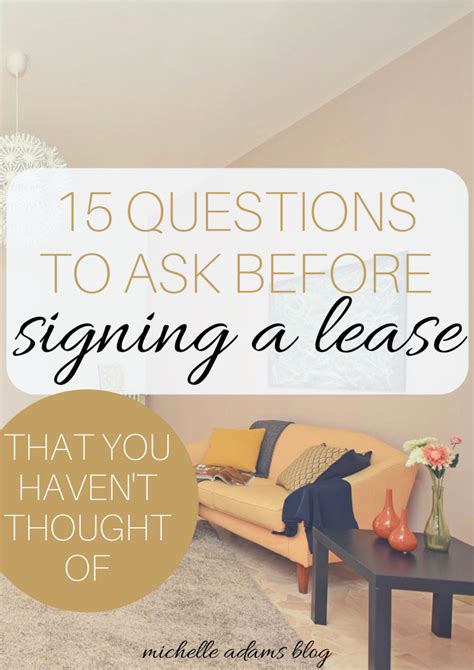 15 Questions You Should Ask The Landlord Before Signing A Lease Being