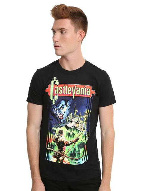 Castlevania Retro Box Art T Shirt T Shirt Dye T Shirt Shirts