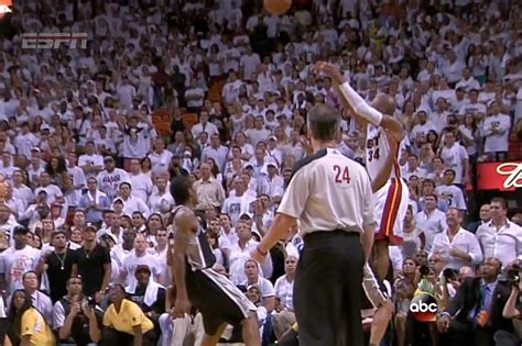 Ray Allen Sends Game 6 To Ot With A Clutch Three Bleacher Report