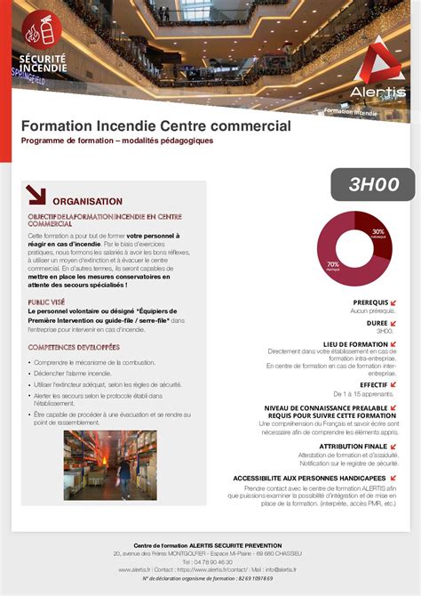 Calaméo Fiche Programme Formation Incendie Centre Commercial Centre