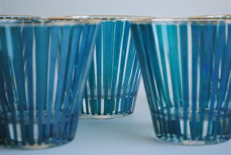 Coming Soon Vintage Striped Cocktail Glasses S6 Cocktail Glasses Glassware Modern Vintage