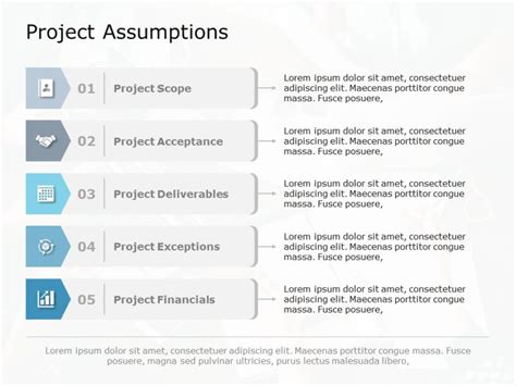 Project Assumptions Powerpoint Template Slideuplift