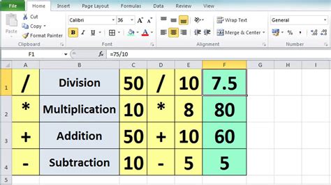 Excel 2010 Tutorial For Beginners 3 Calculation Basics And Formulas