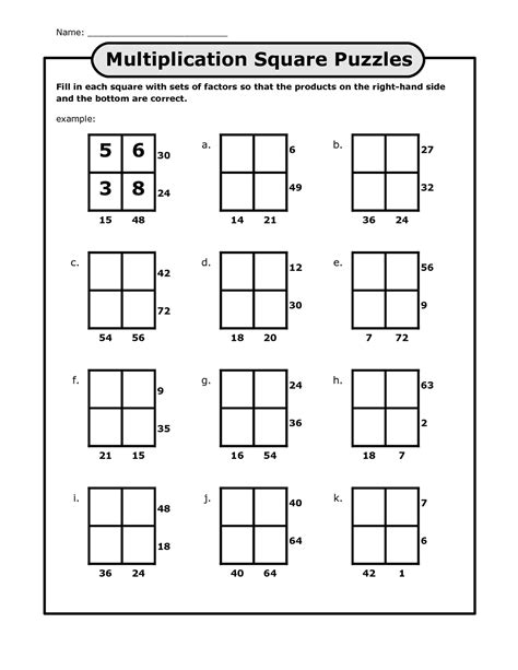 Printable numbrix puzzles can boost your logic skills and increase brain power. Math Puzzles Printable for Learning | Fun math worksheets ...
