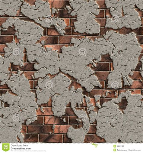 Cracked Brick Wall Seamless Tileable Texture Stock Photo Image Of Plaster Home