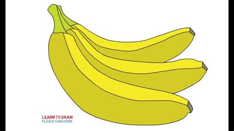 How To Draw Cute Banana Drawing Very Easy Drawings Cute Fruits Drawing